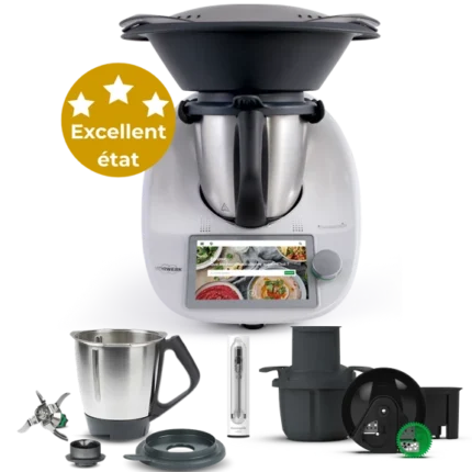 Thermomix® TM6 reconditionné + Second bol + Thermomix® Sensor + Découpe-Minute+ - Garantie 2 ans - Excellent état