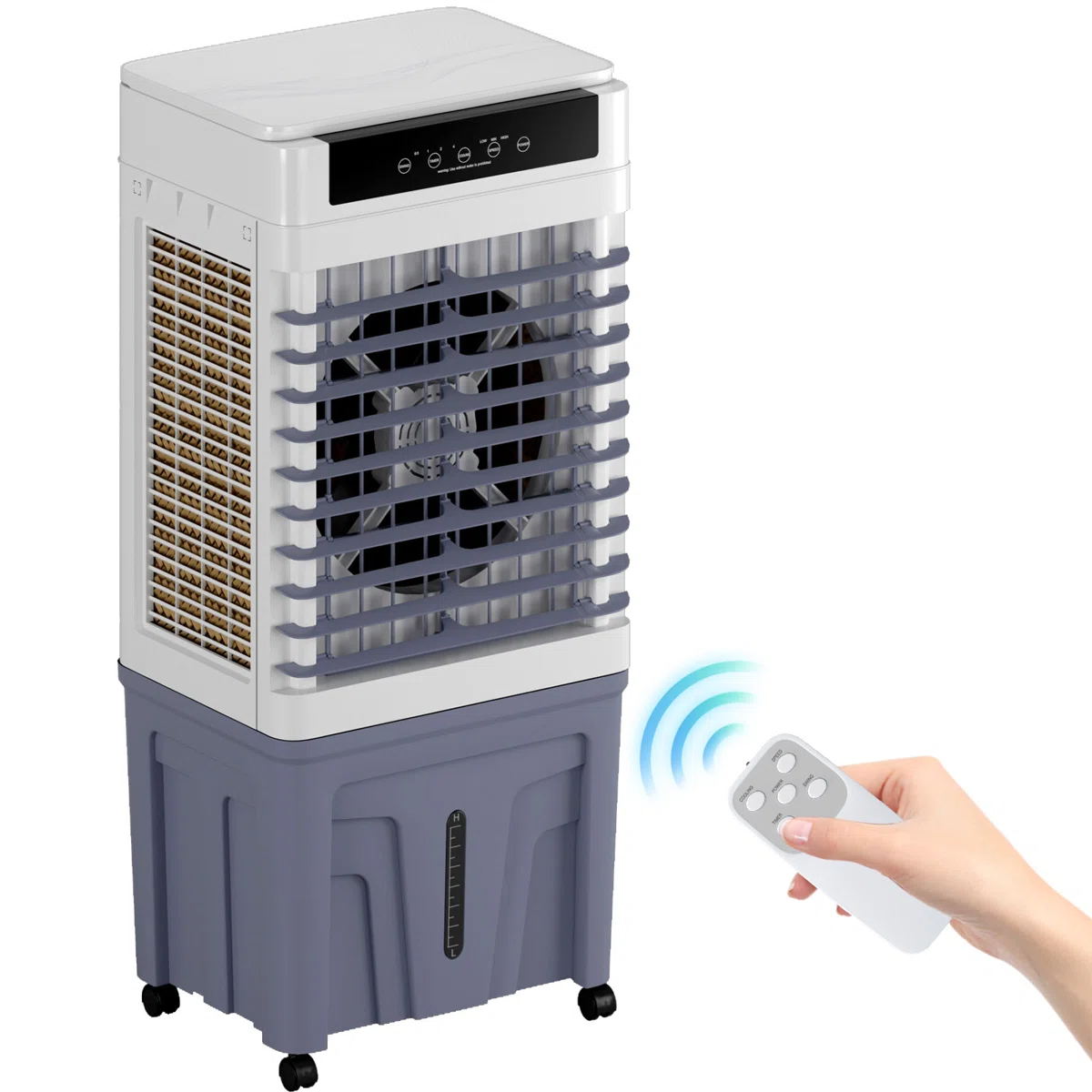 Refroidisseur+par+évaporation+portable+6000+CFM+-+blanc